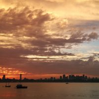 Boston Harbor, viewed from the Harbor Islands